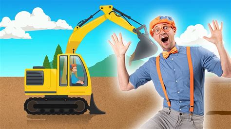 blippi excavator vids